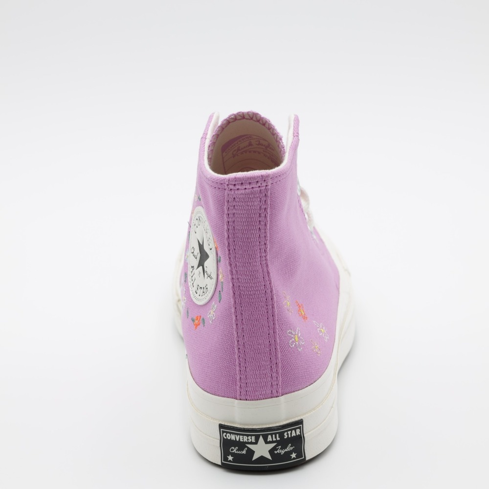 Converse Women's Chuck‎ 70 Floral Comfort Canvas High Shoes Purple Size 8 - Picture 4 of 11